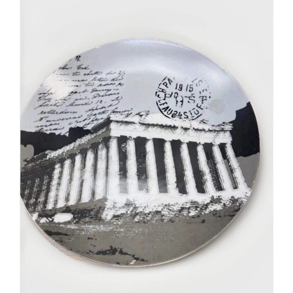Brother Sister Design Studio ~ "Parthenon" Collectors Plate Set Of 2 From 2006